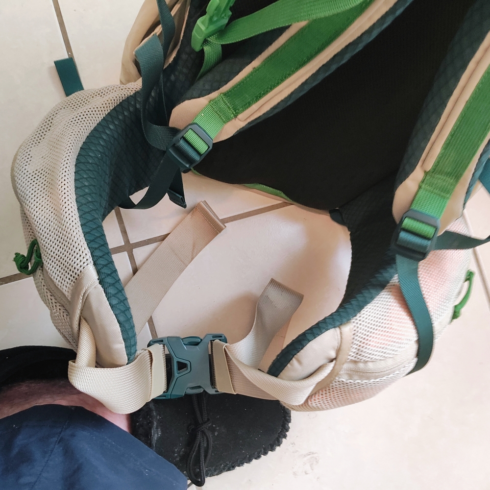 The North Face Green and Tan Hiking Backpack - Picture 5 of 6